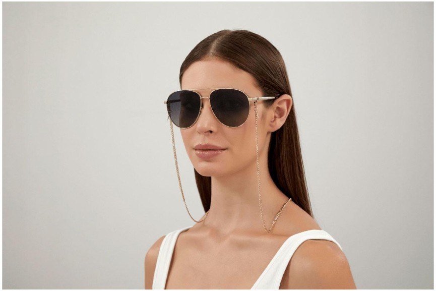 Okulary przeciwsłoneczne Gucci GG1088S 001 Pilotki (Aviator) Złote
