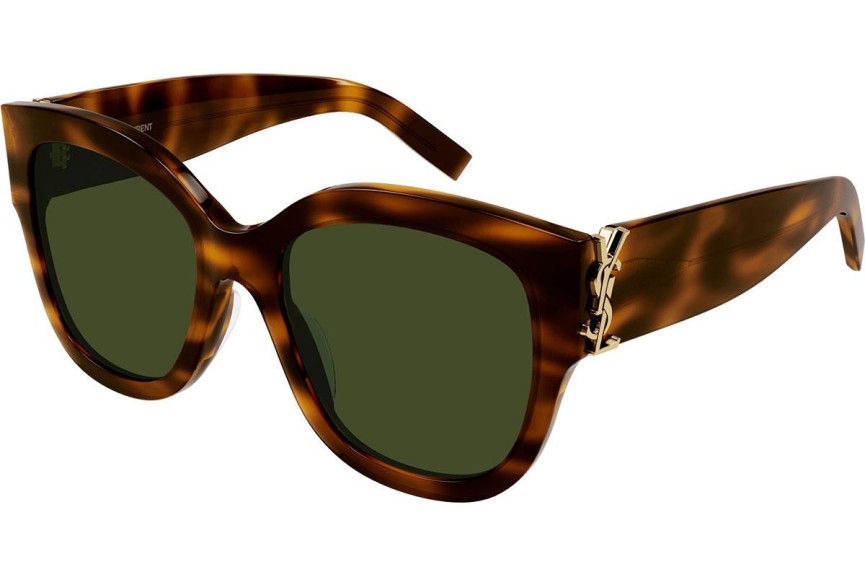 Okulary przeciwsłoneczne Saint Laurent SLM95/F 003 Kocie oczy Havana