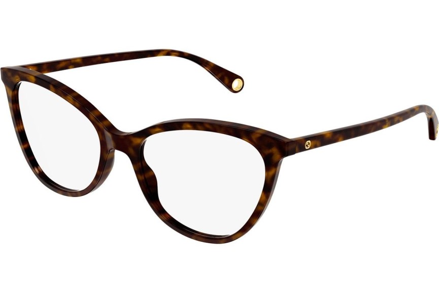 Okulary korekcyjne Gucci GG1079O 003 Kocie oczy Havana