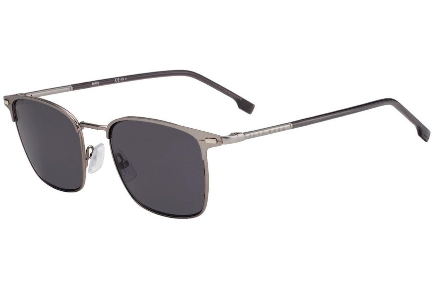 Okulary przeciwsłoneczne BOSS BOSS1122/S R81/IR Browline Srebrne