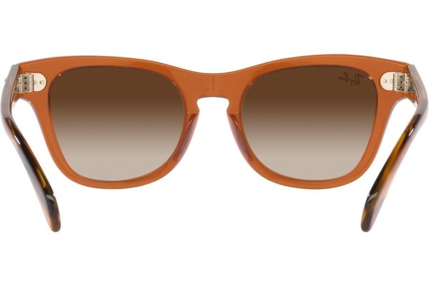 Okulary przeciwsłoneczne Ray-Ban Junior RJ9707S 712713 Kwadratowe Brązowe