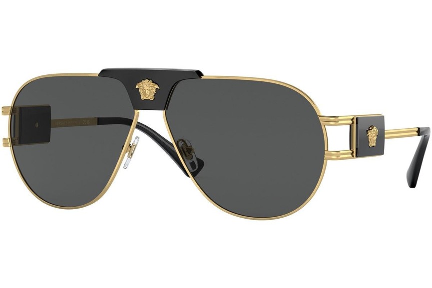 Ochelari de soare Versace Special Project Aviator VE2252 100287 Pilot Aurii