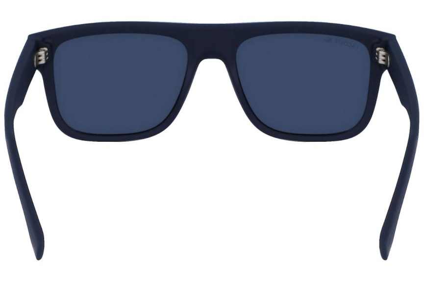 Okulary przeciwsłoneczne Lacoste L6001S 401 Flat Top Niebieskie