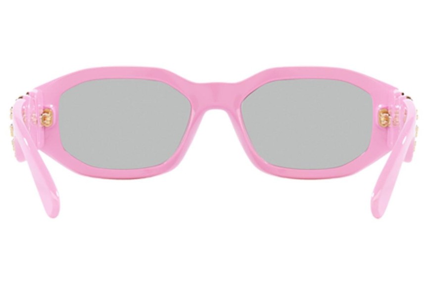 Okulary przeciwsłoneczne Versace Studded Medusa Biggie VE4361 539687 Owalne Różowe