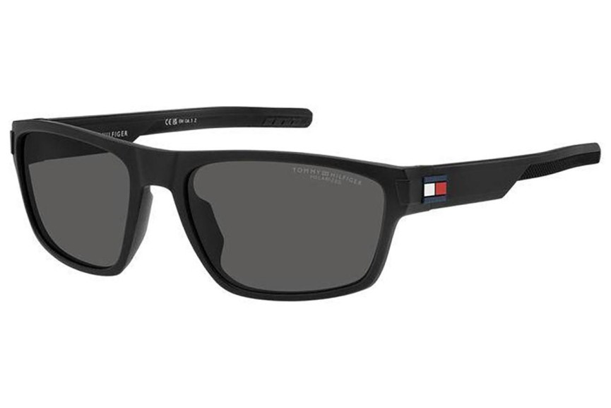 Okulary przeciwsłoneczne Tommy Hilfiger TH1978/S 003/M9 Polarized Kwadratowe Czarne