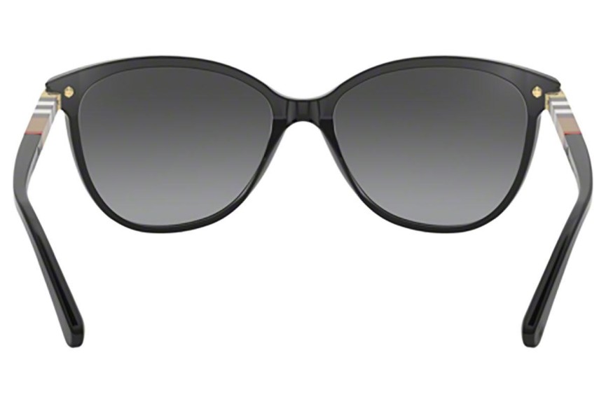 Okulary przeciwsłoneczne Burberry BE4216 3001T3 Polarized Oversize Czarne