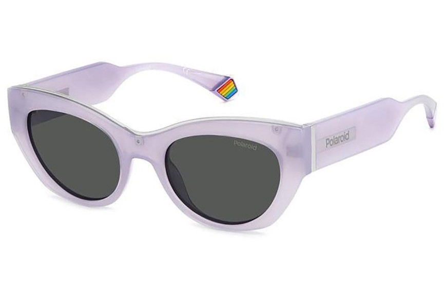 Okulary przeciwsłoneczne Polaroid PLD6199/S/X 789/M9 Polarized Kocie oczy Fioletowe