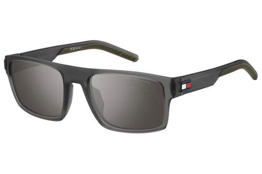Okulary przeciwsłoneczne Tommy Hilfiger TH1977/S FRE/TI Kwadratowe Szare