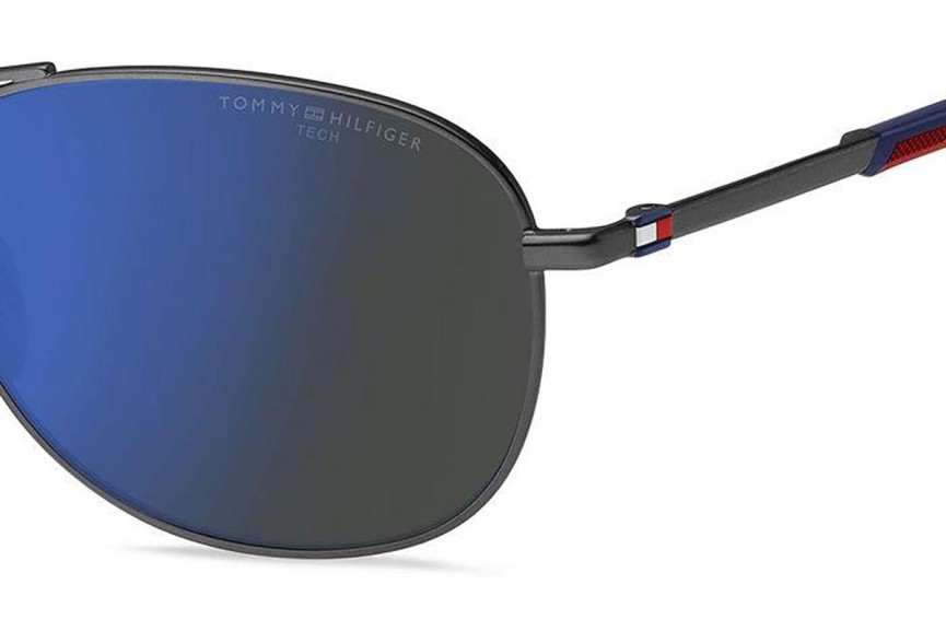 Okulary przeciwsłoneczne Tommy Hilfiger TH2023/S R80/ZS Pilotki (Aviator) Srebrne