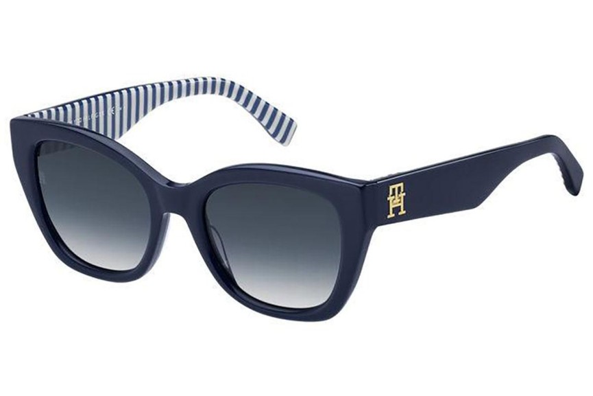 Okulary przeciwsłoneczne Tommy Hilfiger TH1980/S S6F/08 Kwadratowe Niebieskie