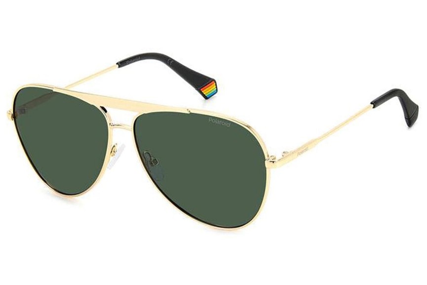 Okulary przeciwsłoneczne Polaroid PLD6200/S/X J5G/UC Polarized Pilotki (Aviator) Złote