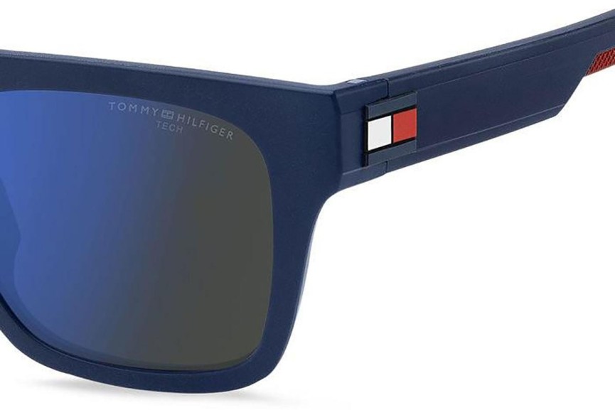 Okulary przeciwsłoneczne Tommy Hilfiger TH1976/S FLL/ZS Kwadratowe Niebieskie