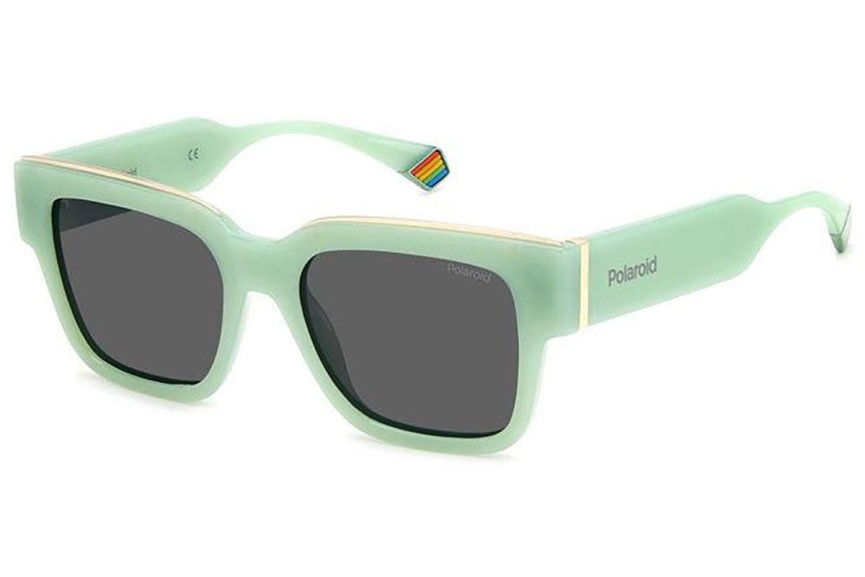 Okulary przeciwsłoneczne Polaroid PLD6198/S/X 1ED/M9 Polarized Kwadratowe Zielone