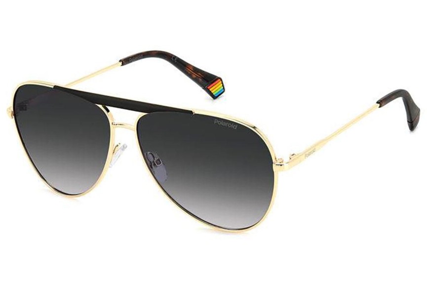 Okulary przeciwsłoneczne Polaroid PLD6200/S/X RHL/WJ Polarized Pilotki (Aviator) Złote