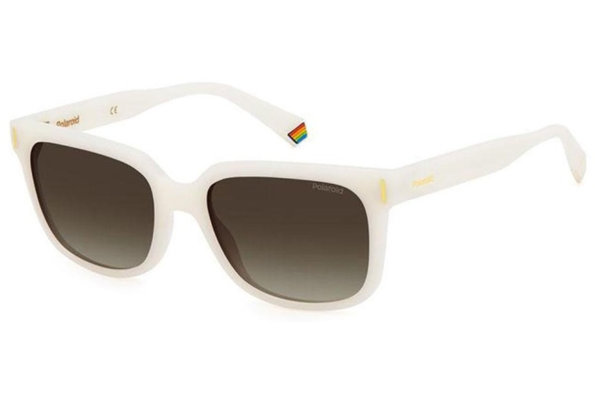 Okulary przeciwsłoneczne Polaroid PLD6191/S VK6/LA Polarized Kwadratowe Białe