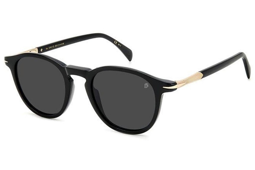 Okulary przeciwsłoneczne David Beckham DB1114/S 2M2/IR Okrągłe Czarne