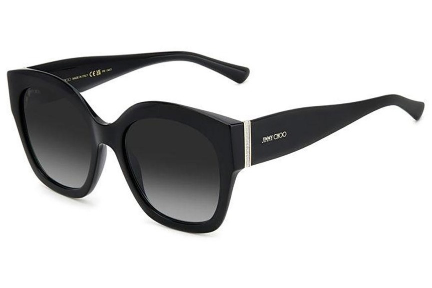 Okulary przeciwsłoneczne Jimmy Choo LEELA/S 807/9O Kwadratowe Czarne
