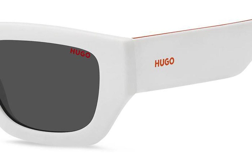 Okulary przeciwsłoneczne HUGO HG1252/S VK6/IR Prostokątne Białe