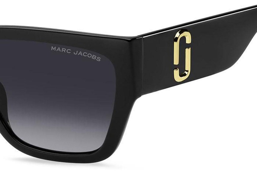 Okulary przeciwsłoneczne Marc Jacobs MARC646/S 08A/WJ Polarized Kwadratowe Czarne