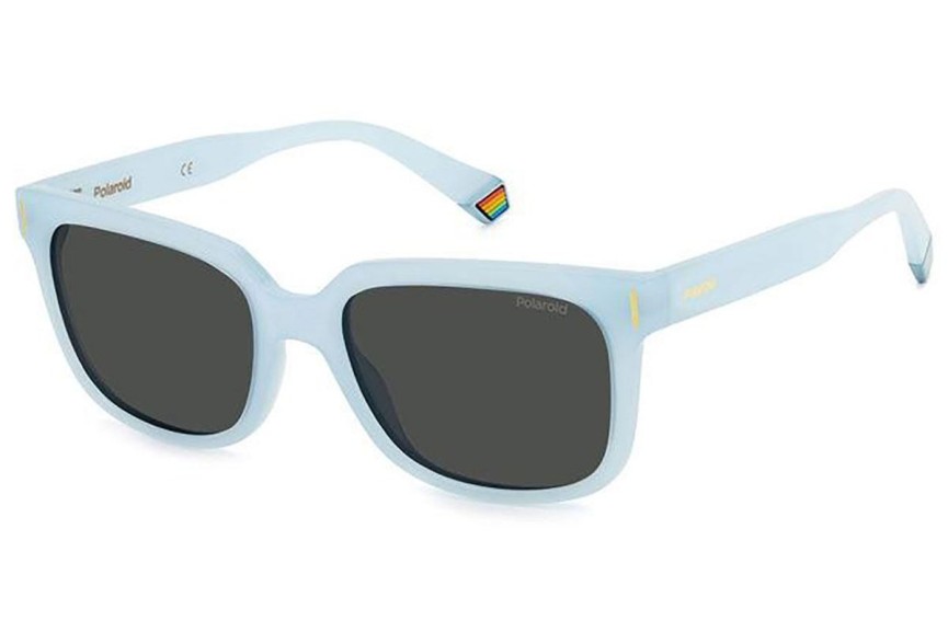 Okulary przeciwsłoneczne Polaroid PLD6191/S MVU/M9 Polarized Kwadratowe Niebieskie