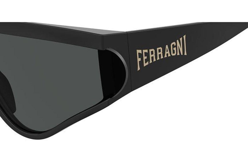 Okulary przeciwsłoneczne Chiara Ferragni CF7021/S 807/IR Pojedyncze | Shield Czarne