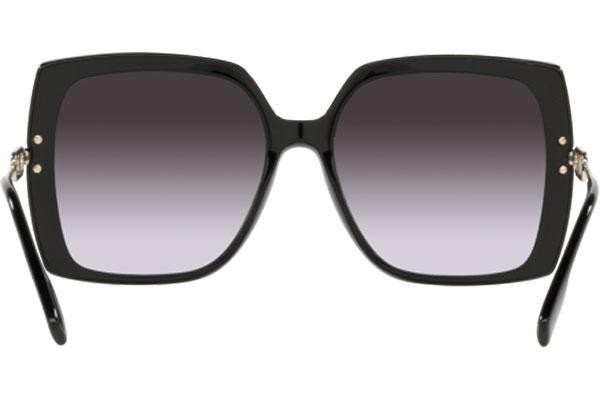 Okulary przeciwsłoneczne Burberry Luna BE4332 30018G Oversize Czarne