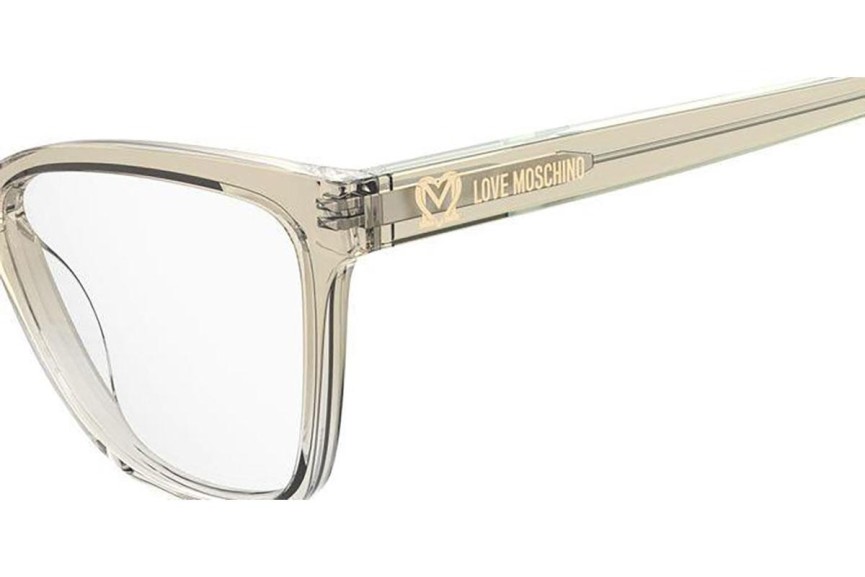 Okulary korekcyjne Love Moschino MOL615 10A Kocie oczy Beżowe