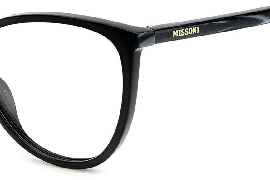 szemüvegeinket Missoni MIS0136 807 Cat Eye Fekete