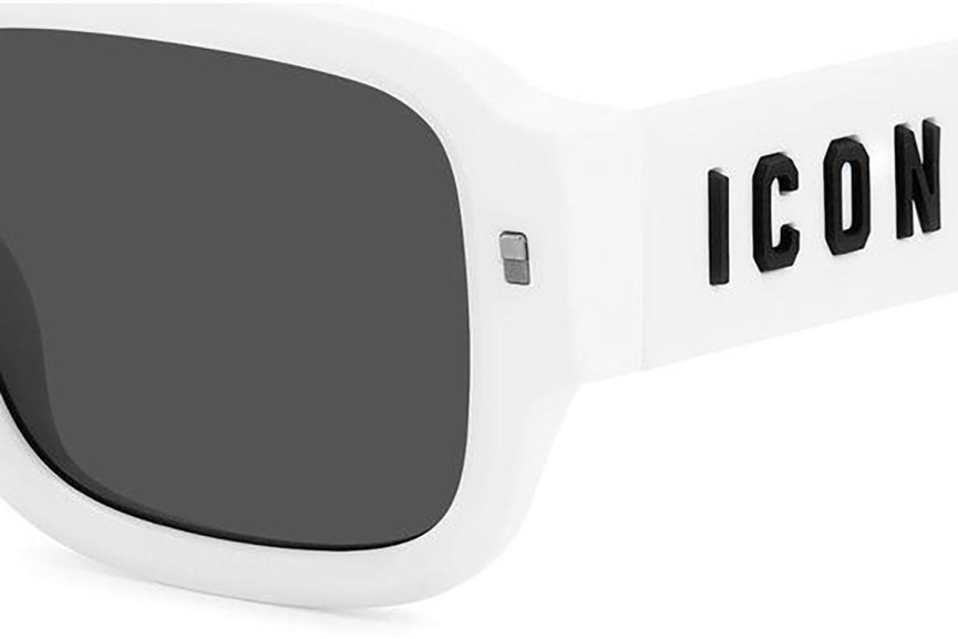 Okulary przeciwsłoneczne Dsquared2 ICON0009/S VK6/IR Prostokątne Białe