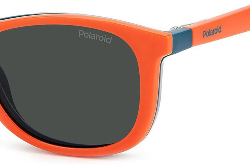 Okulary korekcyjne Polaroid Junior PLD8054/CS LGP/M9 Polarized Prostokątne Zielone