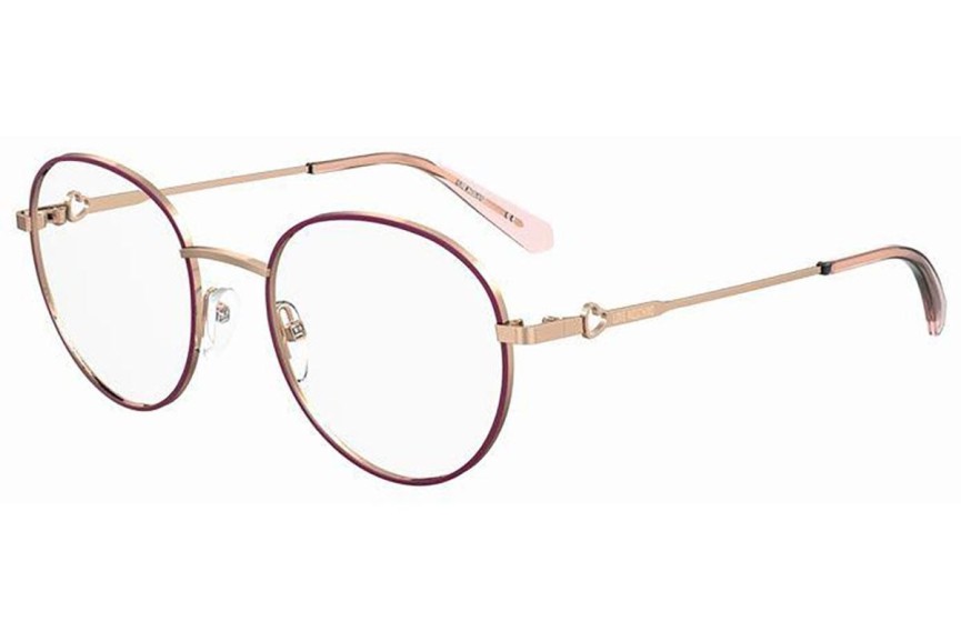 Okulary korekcyjne Love Moschino MOL613 S45 Owalne Różowe