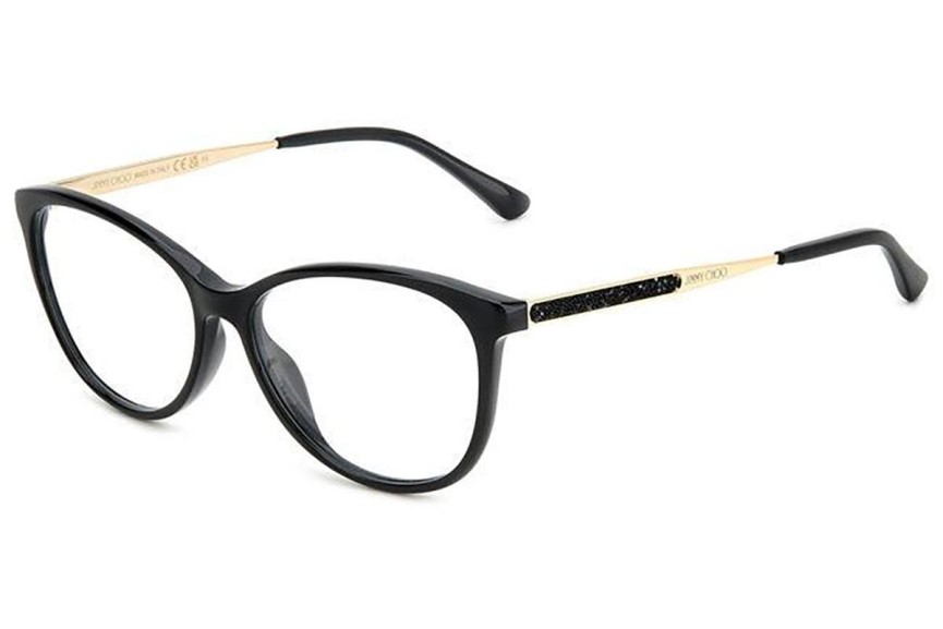 Okulary korekcyjne Jimmy Choo JC379 807 Kocie oczy Czarne