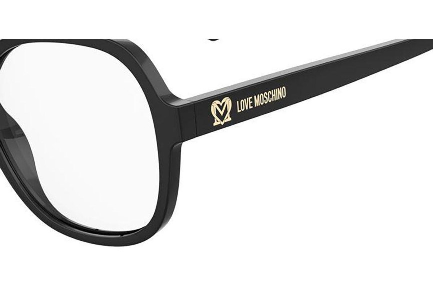 Okulary korekcyjne Love Moschino MOL616 807 Okrągłe Czarne