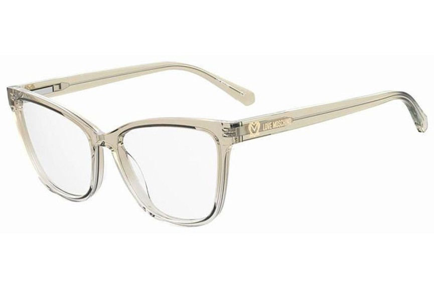 Okulary korekcyjne Love Moschino MOL615 10A Kocie oczy Beżowe