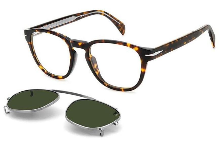 Okulary korekcyjne David Beckham DB1117/CS 086/QT Kwadratowe Havana