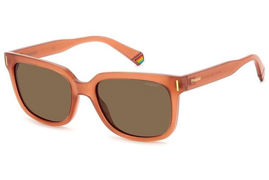 Okulary przeciwsłoneczne Polaroid PLD6191/S 733/SP Polarized Kwadratowe Brązowe