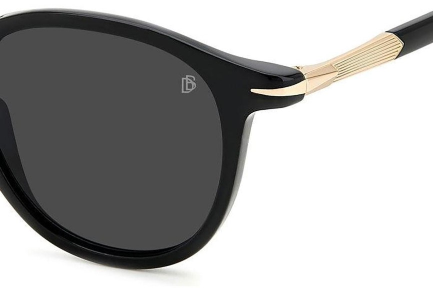 Okulary przeciwsłoneczne David Beckham DB1114/S 2M2/IR Okrągłe Czarne