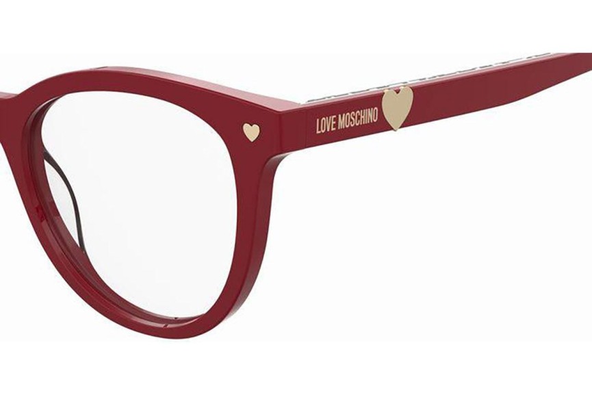 Okulary korekcyjne Love Moschino MOL592 LHF Okrągłe Czerwone
