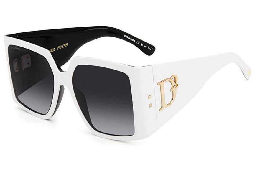 Okulary przeciwsłoneczne Dsquared2 D20096/S CCP/9O Kwadratowe Białe