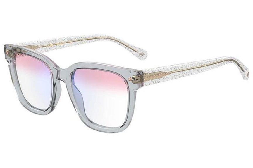 Okulary korekcyjne Chiara Ferragni CF7027/BB KB7/7M blue-light [non-prescription] Kwadratowe Szare