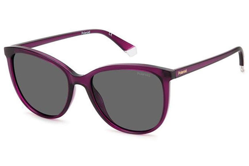 Okulary przeciwsłoneczne Polaroid PLD4138/S B3V/M9 Polarized Okrągłe Fioletowe