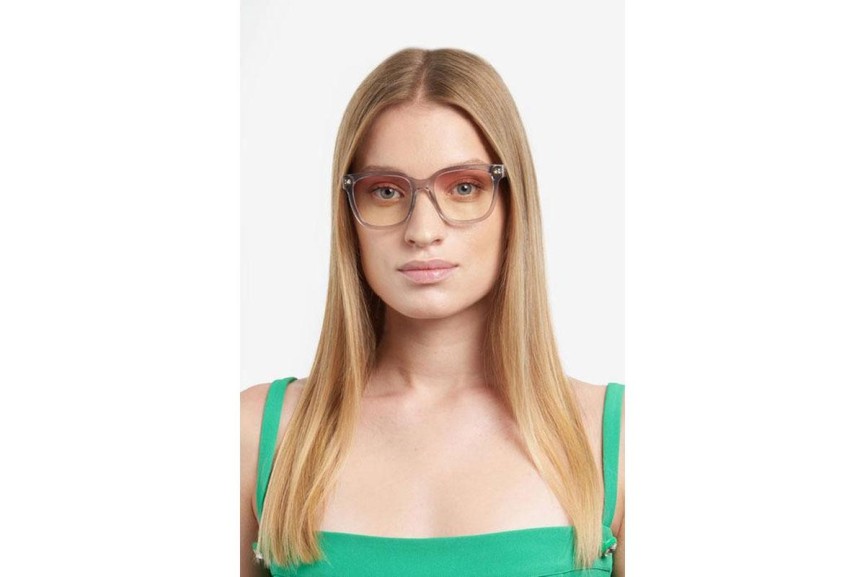 Okulary korekcyjne Chiara Ferragni CF7027/BB KB7/7M blue-light [non-prescription] Kwadratowe Szare