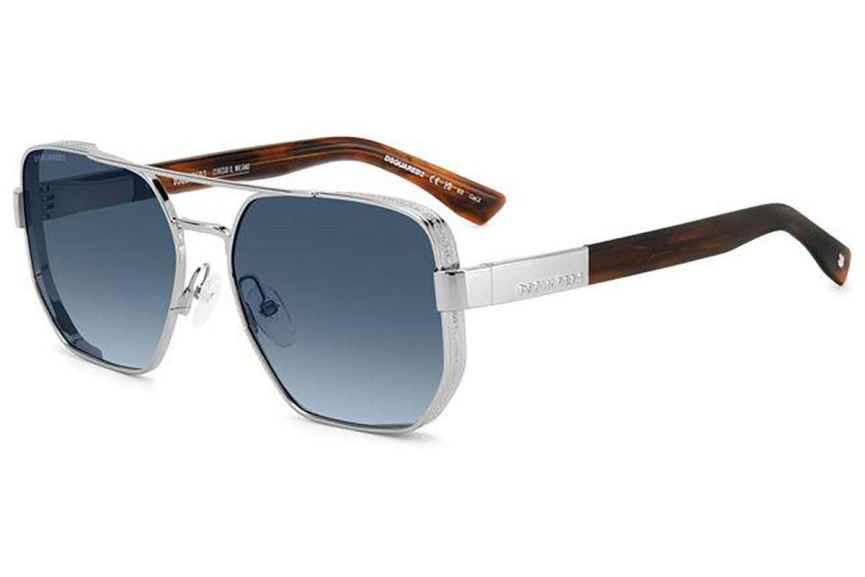 Okulary przeciwsłoneczne Dsquared2 D20083/S 0OS/08 Pilotki (Aviator) Srebrne