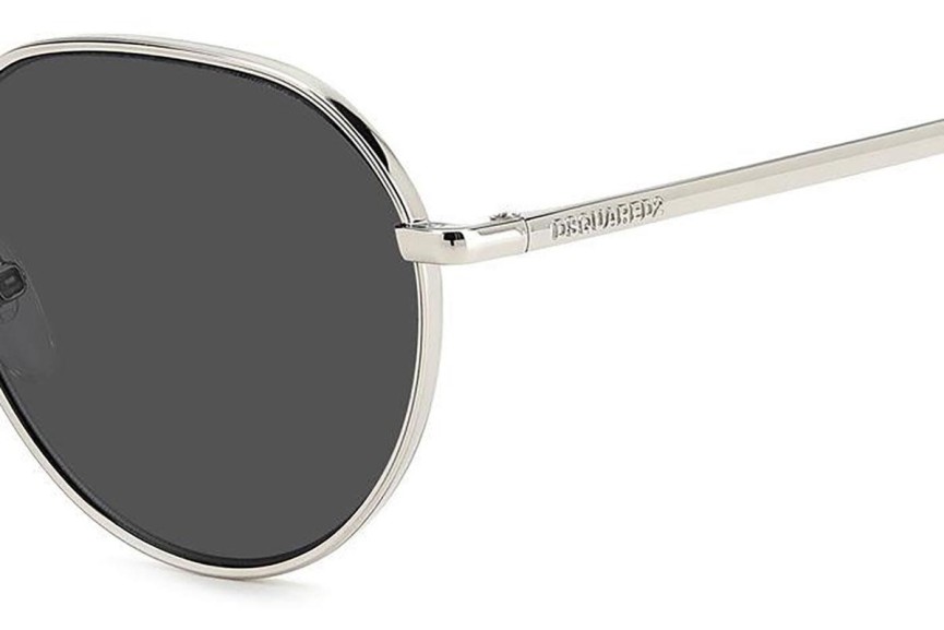 Okulary przeciwsłoneczne Dsquared2 D20019/S 84J/IR Okrągłe Przezroczyste