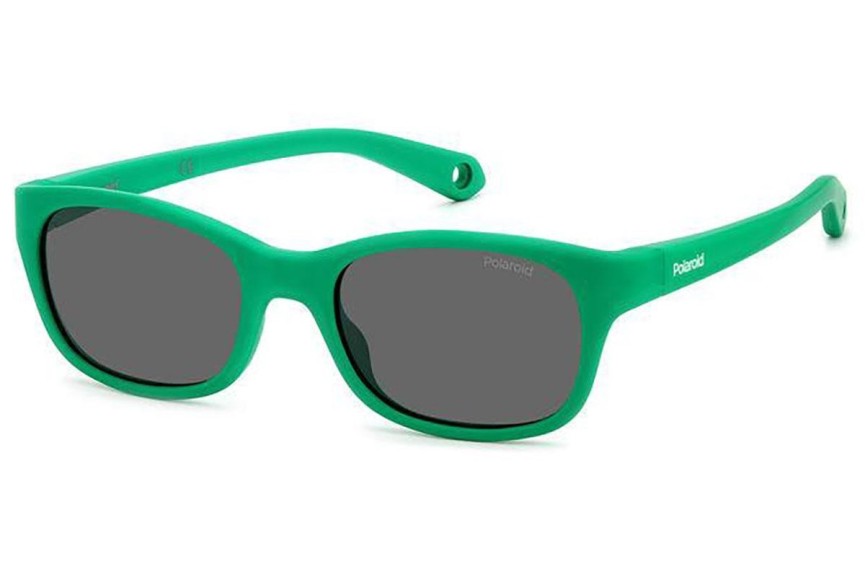 Слънчеви очила Polaroid Junior PLDK006/S 1ED/M9 Polarized Правоъгълни Зелена