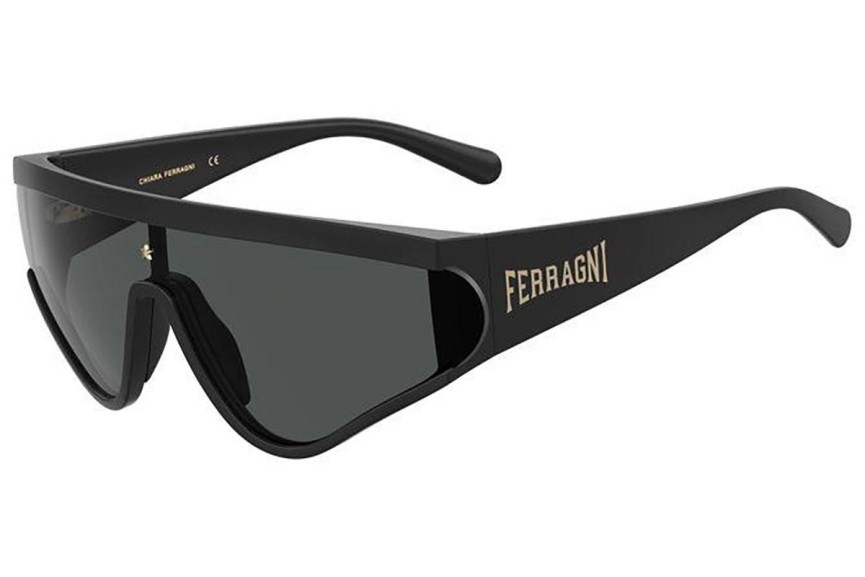 Okulary przeciwsłoneczne Chiara Ferragni CF7021/S 807/IR Pojedyncze | Shield Czarne