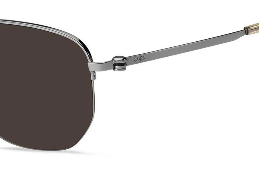 Okulary przeciwsłoneczne BOSS BOSS1538/F/SK 6LB/70 Prostokątne Srebrne