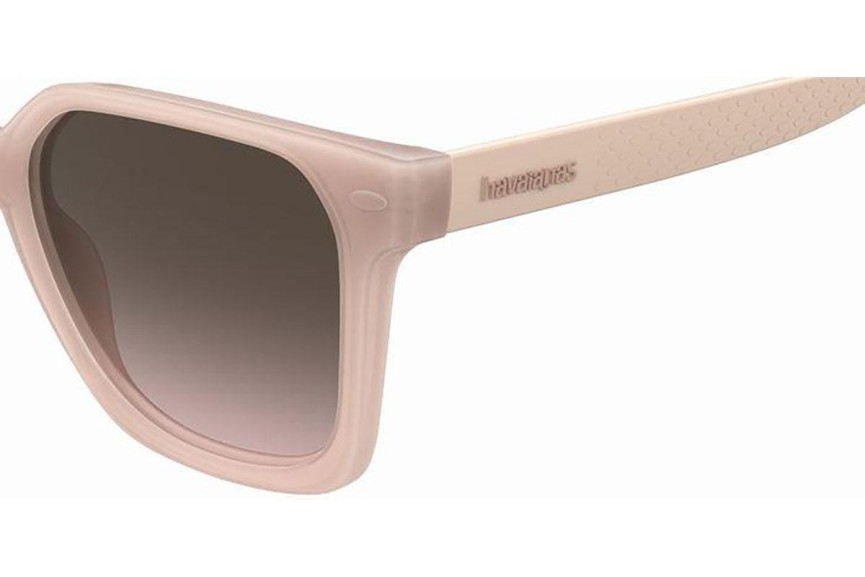 Okulary przeciwsłoneczne Havaianas IMBE FWM/HA Kwadratowe Beżowe