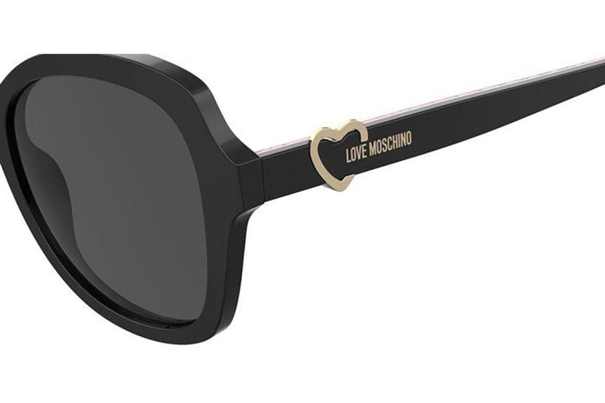 Ochelari de soare Love Moschino MOL059/S 807/IR Cat Eye Negri