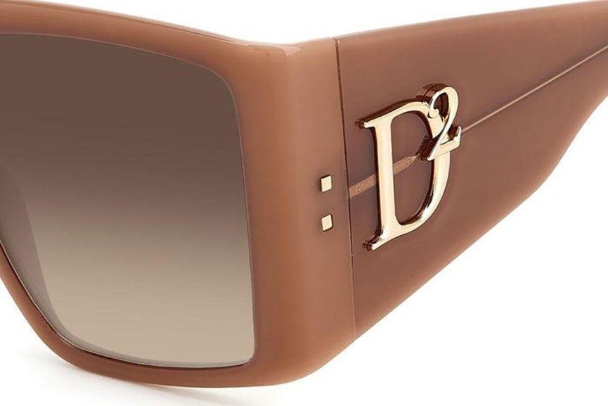 Okulary przeciwsłoneczne Dsquared2 D20096/S DLN/HA Kwadratowe Brązowe